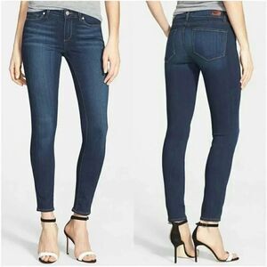 NWT Paige Verdugo Skinny Ankle Jeans Medium Sz 31 Blue Wash $225